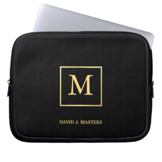 Monogram - Mannen Executive Corporate Laptop Skin Sleeve