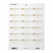 Monogram Marble Elegant Classy Address Label (Full Sheet)