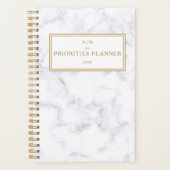 Monogram Marble Golden De prioriteiten Planner (Voorkant)