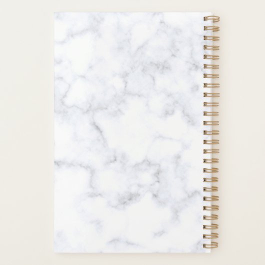 Monogram Marble Golden De prioriteiten Planner (Achterkant)