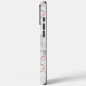 Monogram Marble Rose Gold Case-Mate iPhone Case (Achterkant / Links)
