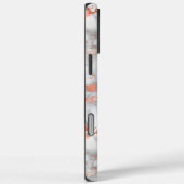 Monogram Marble Rose Gold Case-Mate iPhone Case (Achterkant / Rechts)