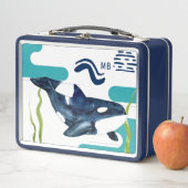 Monogram Marine Waterverf Orka gepersonaliseerd (In situ)