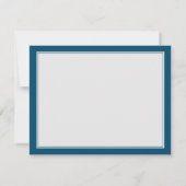 Monogram marineblauw mannelijk Mannen Notitiekaartje (Achterkant)