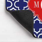 Monogram marinescheepvaart Marokkaans #6 Rood 3 In Muismat (Hoek)