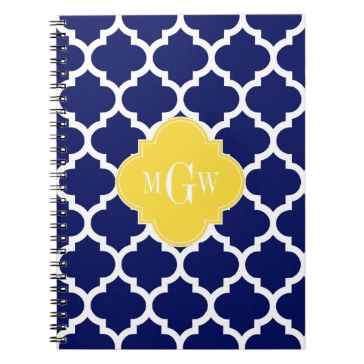 Monogram marineslein Marokkaans #5 Pineappel 3 Ini Notitieboek (Voorkant)