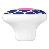 Monogram marinesleutel Marokkaans #5 Hot Pink2 3 I Keramische Knop (Zijkant)