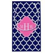 Monogram marinesleutel Marokkaans #5 Hot Pink2 3 I Klein Cadeauzakje (Achterkant)