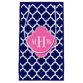 Monogram marinesleutel Marokkaans #5 Hot Pink2 3 I Klein Cadeauzakje (Voorkant)