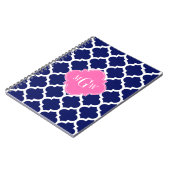 Monogram marinesleutel Marokkaans #5 Hot Pink2 3 I Notitieboek (Linkerzijde)