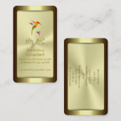 Monogram, Marketing Consultant, gouden standaard Visitekaartje (Voorkant / Achterkant)