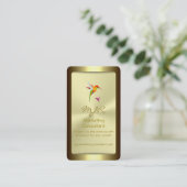 Monogram, Marketing Consultant, gouden standaard Visitekaartje (Staand voorkant)