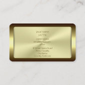 Monogram, Marketing Consultant, gouden standaard Visitekaartje (Achterkant)