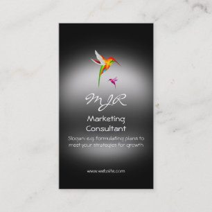 Monogram, Marketing Consultant, metaal-look Visitekaartje