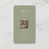 Monogram Marketing Sage Script Modern Visitekaartje (Achterkant)