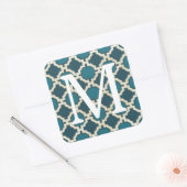 Monogram | Marktbewegingen VI Vierkante Sticker (Envelop)