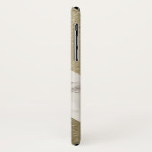 Monogram marmer Black Grey Gold Glitter Geometric Case-Mate iPhone Case (Achterkant/links)