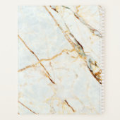 Monogram marmer Elegant White Gold 8,5x11 Planner (Achterkant)