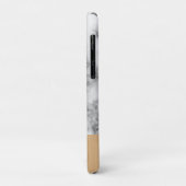 Monogram Marmer en Hout Pattern Case-Mate iPhone Case (Achterkant/links)