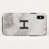 Monogram marmeren achtergrond Case-Mate iPhone case (Achterkant (horizontaal))