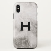 Monogram marmeren achtergrond Case-Mate iPhone case (Achterkant)