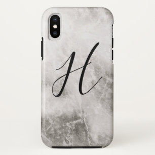Monogram marmeren achtergrond Case-Mate iPhone case