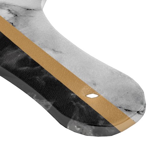 Monogram Marmeren Snijplank Gepersonaliseerd (Hoek)