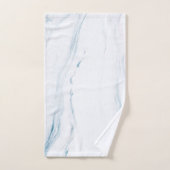 Monogram marmeren steen in pasteltinten bad handdoek (Handdoek)