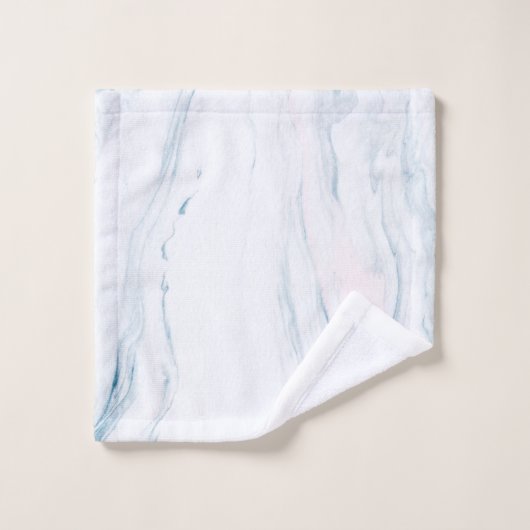 Monogram marmeren steen in pasteltinten bad handdoek (Wasdoekje)