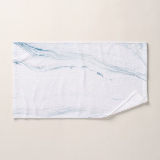 Monogram marmeren steen in pasteltinten bad handdoek (Handdoek)