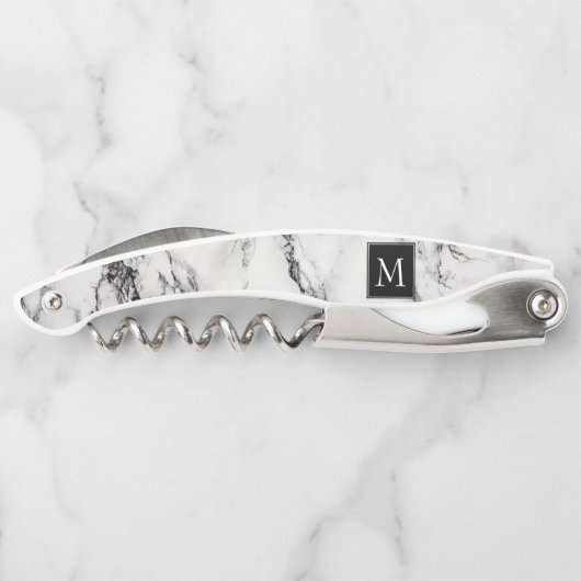 Monogram marmeren steen kurkentrekker (Achterkant)