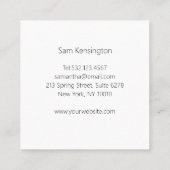 Monogram marmeren Visitekaartje (Achterkant)