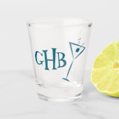 Monogram Martini Shot Glas (Voorkant)