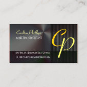 Monogram Masculin Borgepenseld staal Visitekaartje (Achterkant)