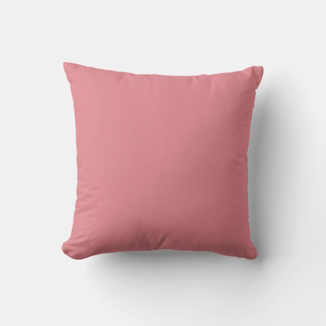 MONOGRAM massief roze rose blauw op maat Kussen (Voorkant)