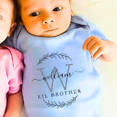 Monogram Matching Little brother Romper