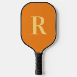 Monogram Matig Eenvoudig Oranje Pickleball Paddle