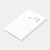 Monogram Matig Minimale Lening Post-it® Notes (Schuin)