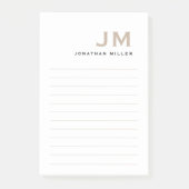 Monogram Matig Minimale Lening Post-it® Notes (Voorkant)