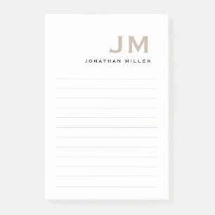 Monogram Matig Minimale Lening Post-it® Notes