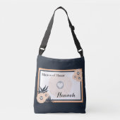 Monogram Matron van Honor Wedding Crossbody Tas (Voorkant)