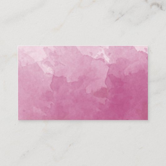 Monogram Mauve Pink Waterverf Weddenschap Informatiekaartje (Achterkant)