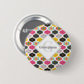Monogram Maximalistische Regenboog Dot Mandalas Pa Ronde Button 5,7 Cm (Voorkant /achterkant)