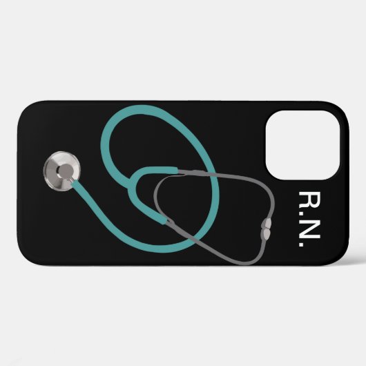 Monogram Medical verpleegthema R.N. Case-Mate iPhone Case (Achterkant (horizontaal))