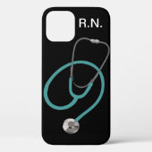 Monogram Medical verpleegthema R.N. Case-Mate iPhone Case (Achterkant)