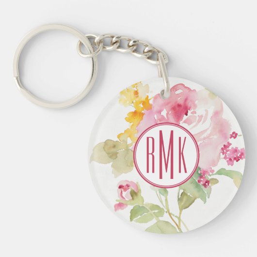Monogram | medio juli sleutelhanger (Voorkant)