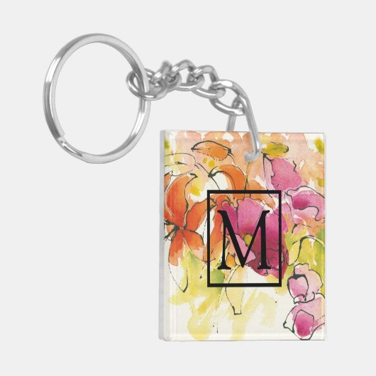 Monogram | medio juli sleutelhanger (Voorkant Links)