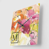 Monogram | medio juli vierkante klok (Hoek)