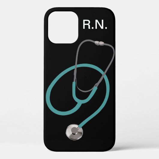 Monogram Medische Verpleegster Thema R.N. Case-Mate iPhone Case (Achterkant)