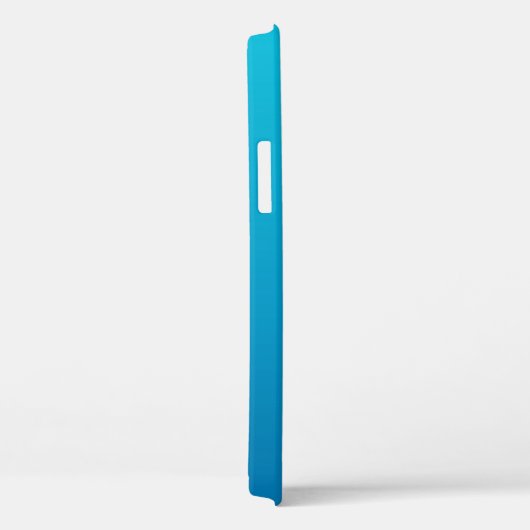 Monogram Meisje Blauw Hart Eenvoudig Modern Chic H Case-Mate iPhone Case (Achterkant / Rechts)